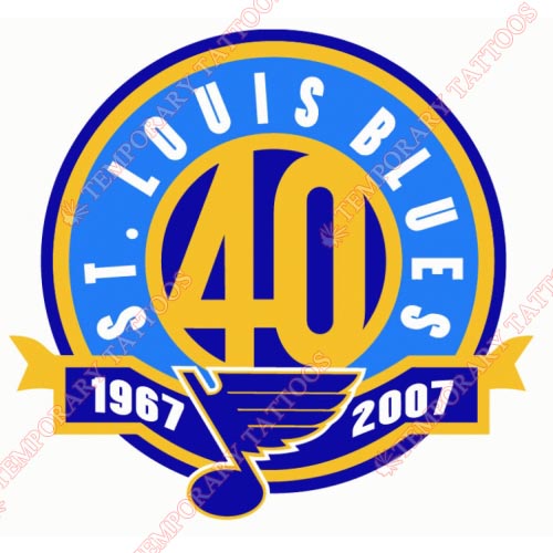 St.Louis Blues Customize Temporary Tattoos Stickers NO.325